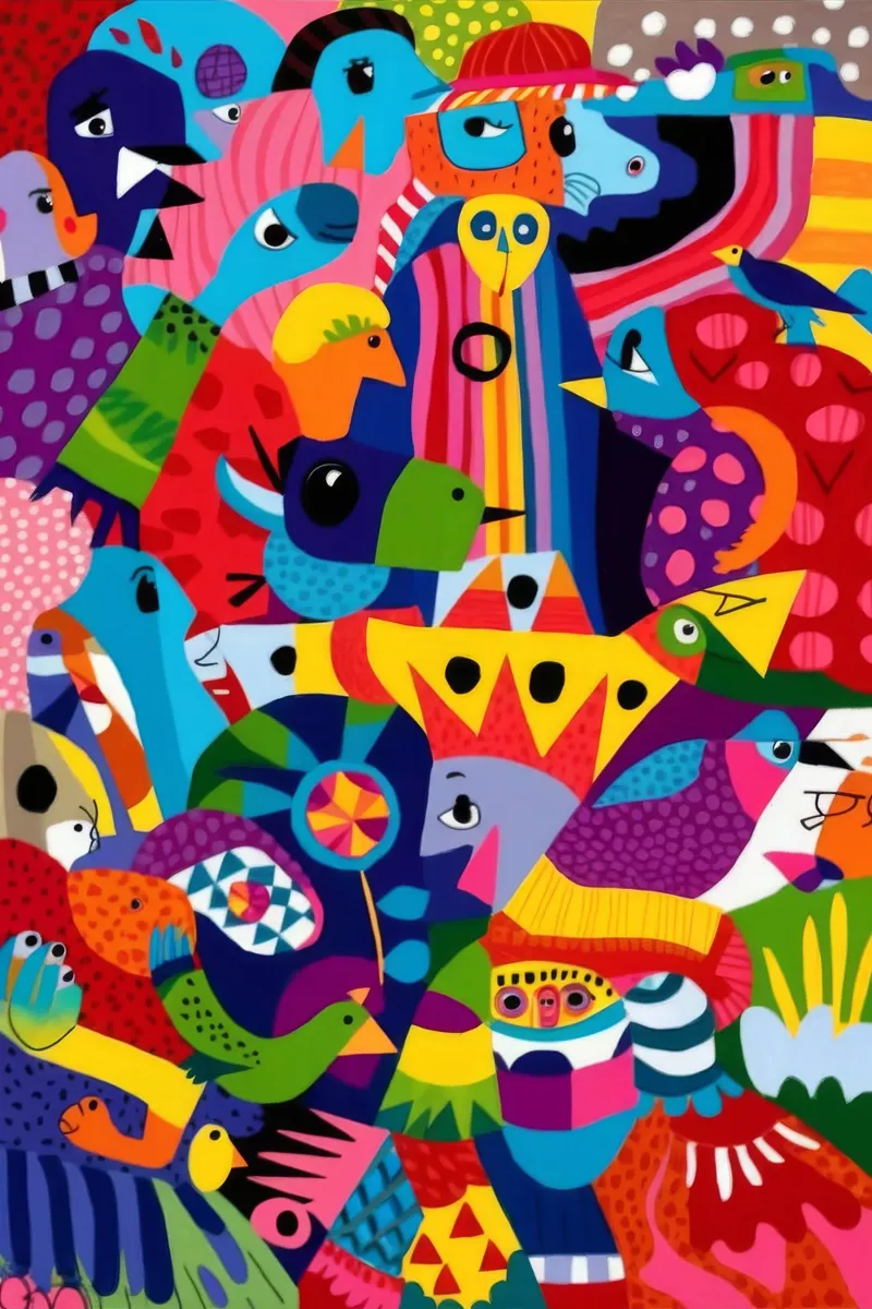 Kaleidoscopic Fantasy World canvas by Monarco Virtuoso