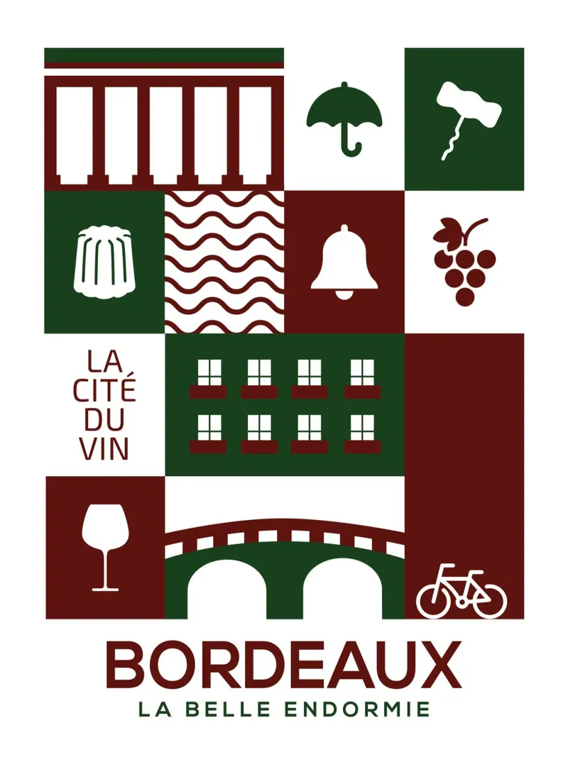 Affiche Bordeaux poster con telaio in plastica da Posutã