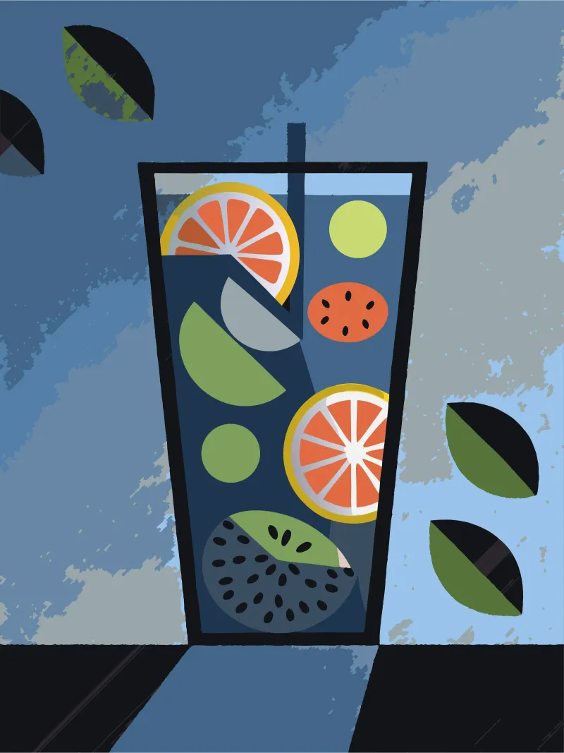 Bevanda al succo alluminio dibond da LOOK DIFFERENT
