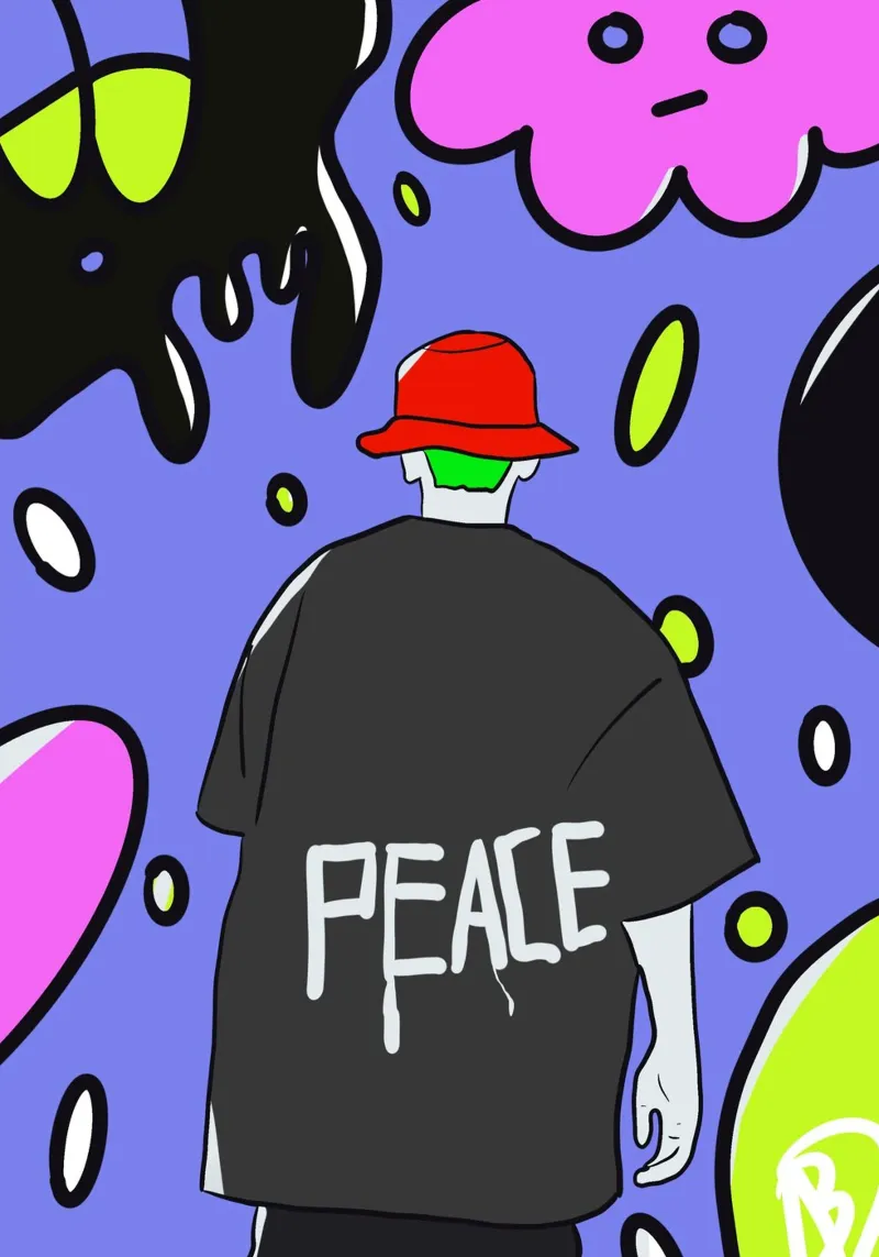 Peace carta hahnemühle da Bedfrnt Art
