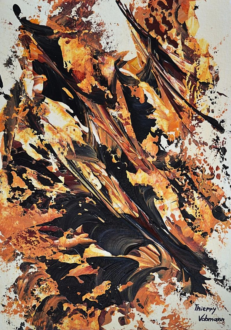 MESSAGE FROM THE HEART 20 pellicola backlit da Thierry Vobmann Abstract painting