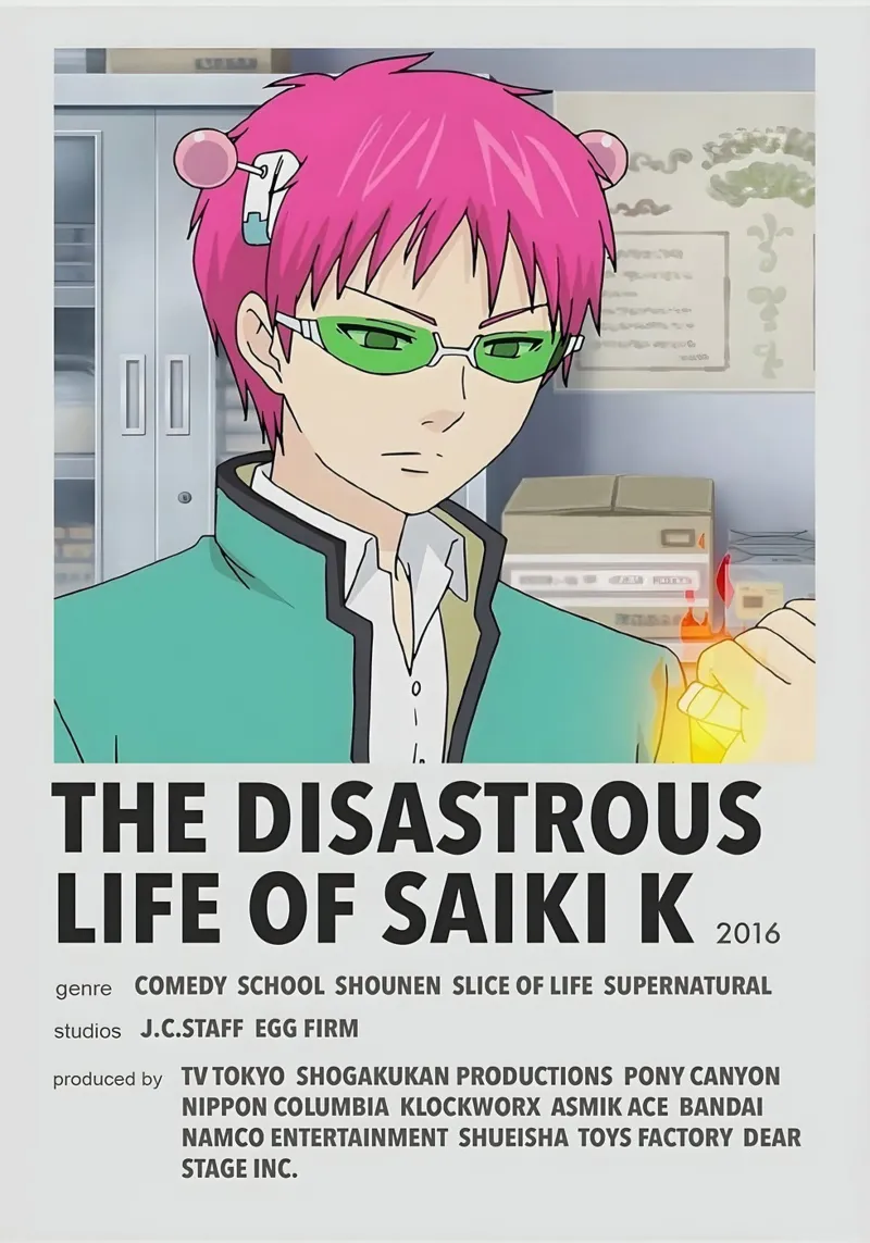 THE DISASTROUS LIFE OF SAIKI K  2016 pellicola backlit da Totoya