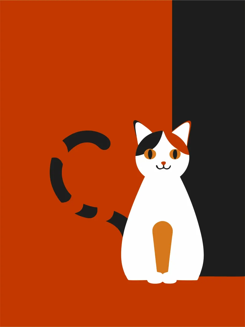 Gatto pellicola backlit da LOOK DIFFERENT