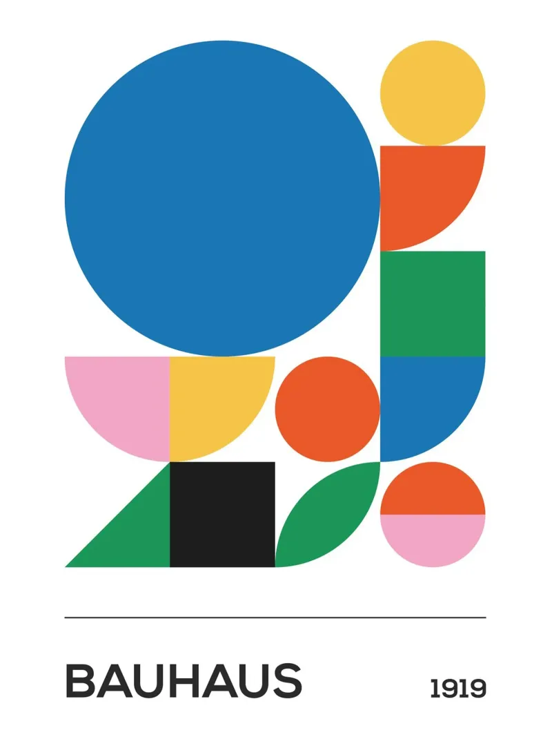 Affiche Bauhaus poster con telaio in plastica da Posutã