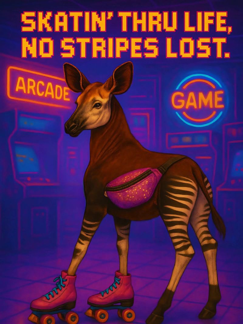 Memes divertenti sull'okapi pellicola backlit da Funny Humor Art
