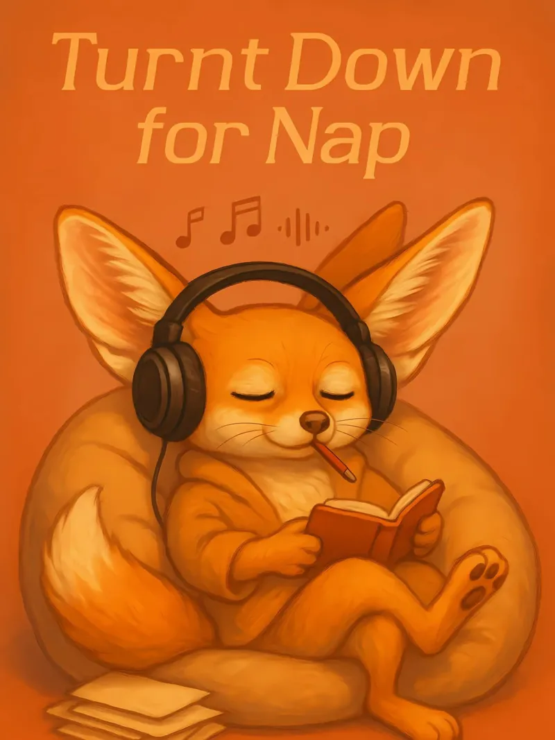 Funny Nap Fox Meme canvas with Floater frame by Funny Humor Art