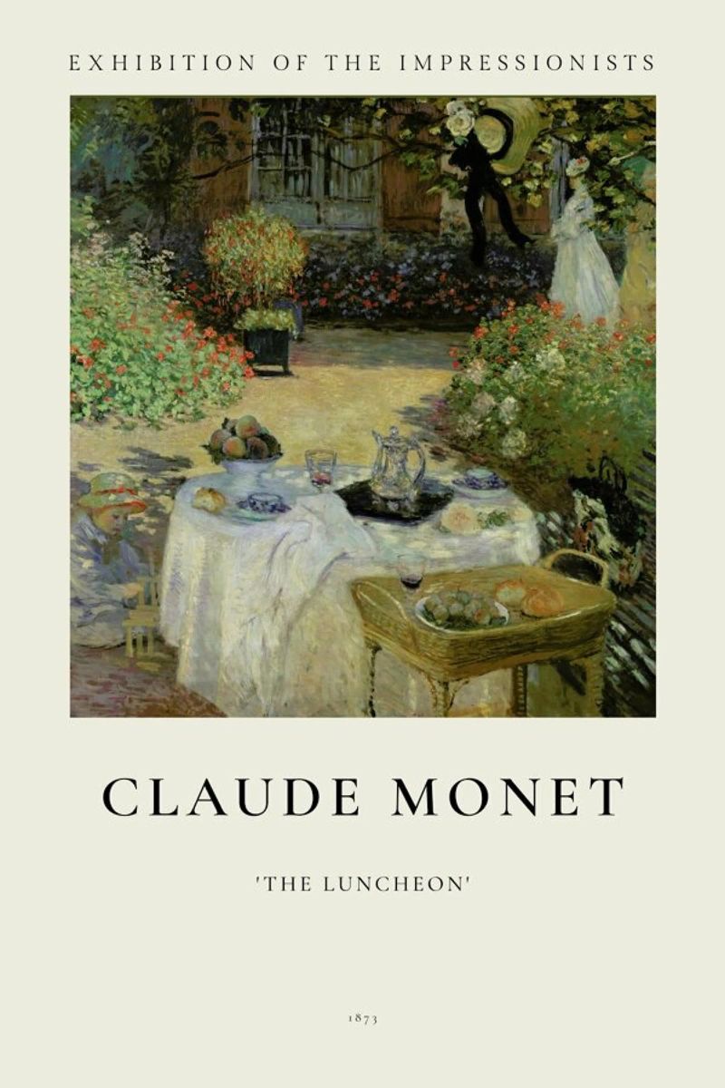 Monet - The Luncheon poster with plastic frame by ARTOTHEK