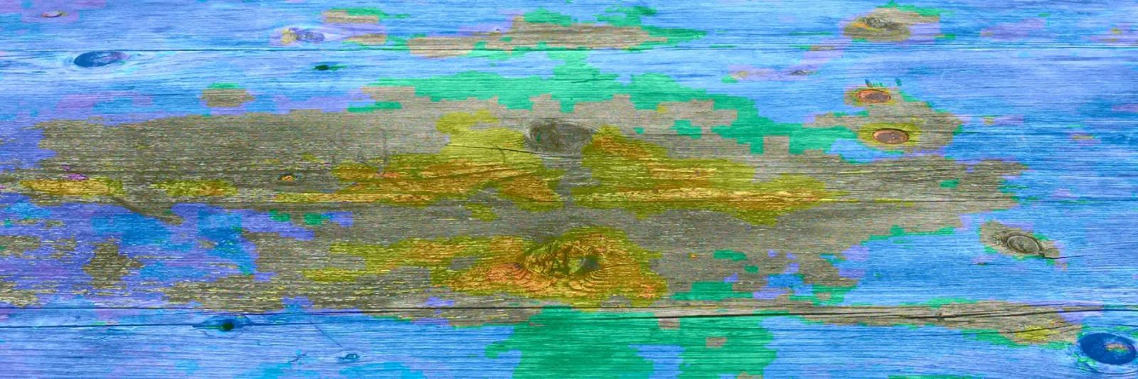 Tavola in legno invecchiato - combinazione di colori cromatici pellicola backlit da Gürsel Yesil Digital Art