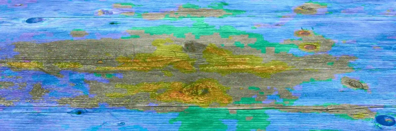 Weathered wooden board - chromatic colour scheme alu-dibond by Gürsel Yesil Digital Art