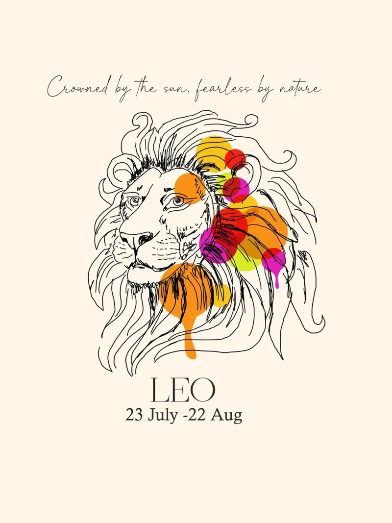Leo Zodiac pellicola backlit da Indigo Rain
