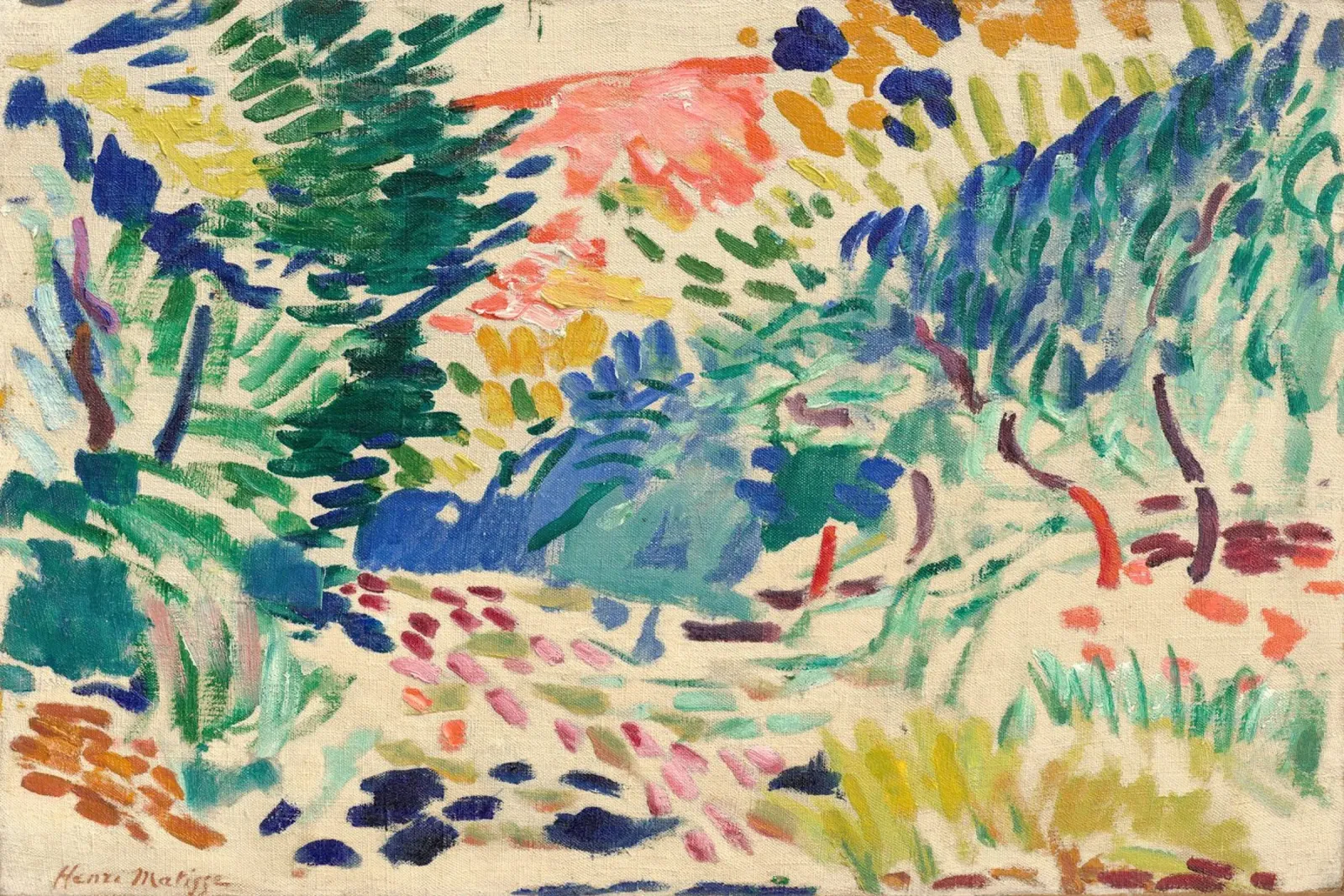 Henri Matisse Paesaggio a collioure carta hahnemühle da 50 masterpieces