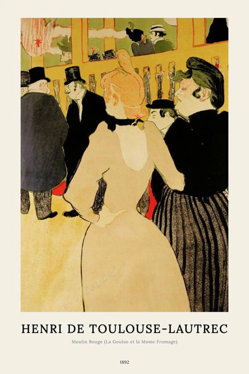 Henri de Toulouse-Lautrec - Moulin Rouge (La Goulue et la Mome Fromage) Poster von ARTOTHEK