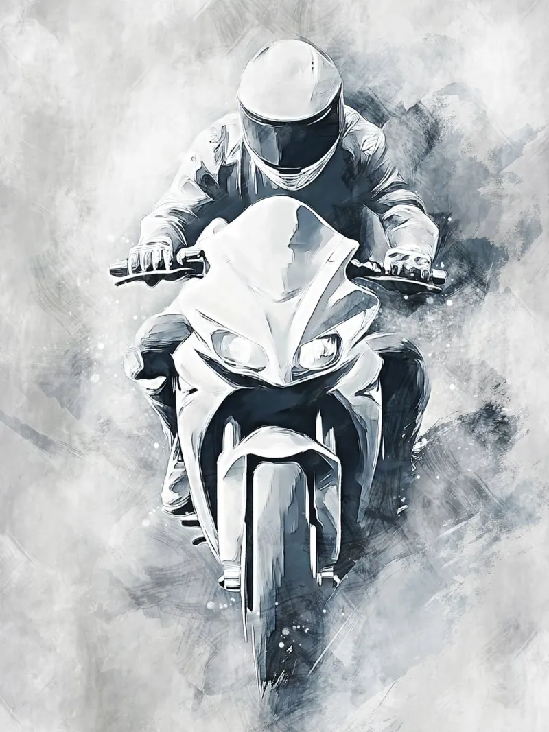 Motorcycle Racing art B pellicola backlit da Mateo