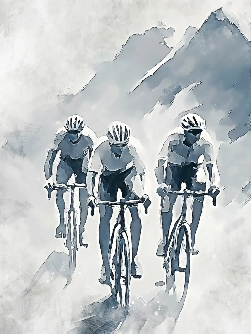Cycling Mountains art pellicola backlit da Mateo