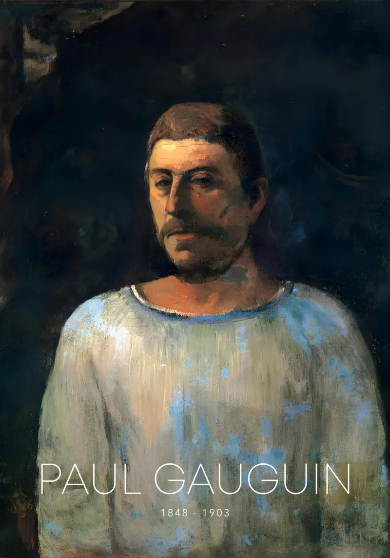 Gauguin Self-Portrait Post-Impressionist Art Print canvas by NorwesClub