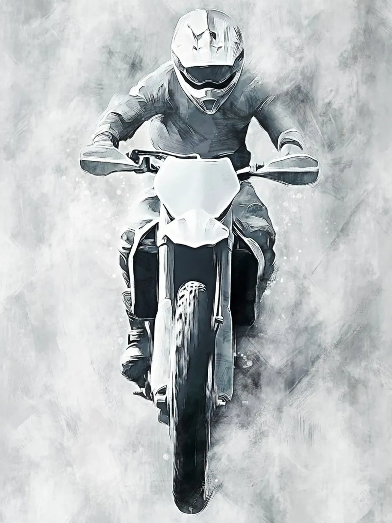 Motocross art B pellicola backlit da Mateo