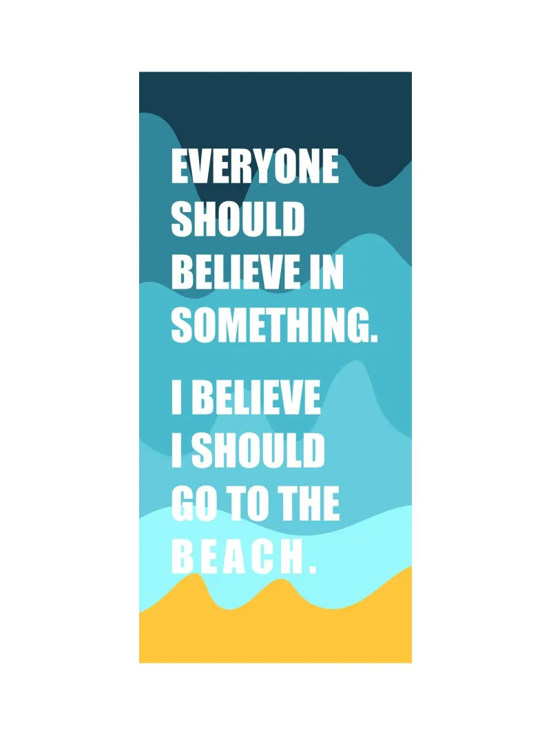Sommer Leinwand Sommer Wandbild Strand Sommerurlaub Poster poster con telaio in alluminio da LIMITED EDITION LETTERS