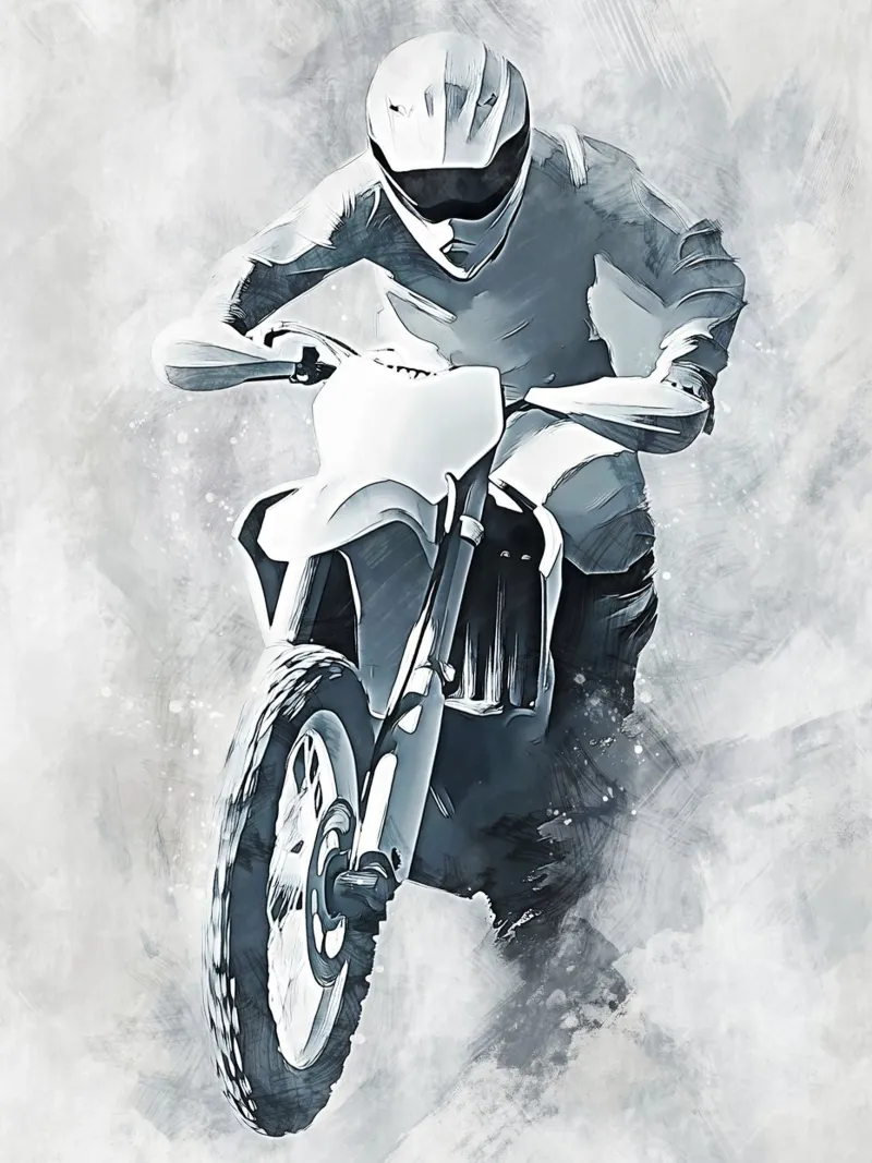 Motocross art E pellicola backlit da Mateo