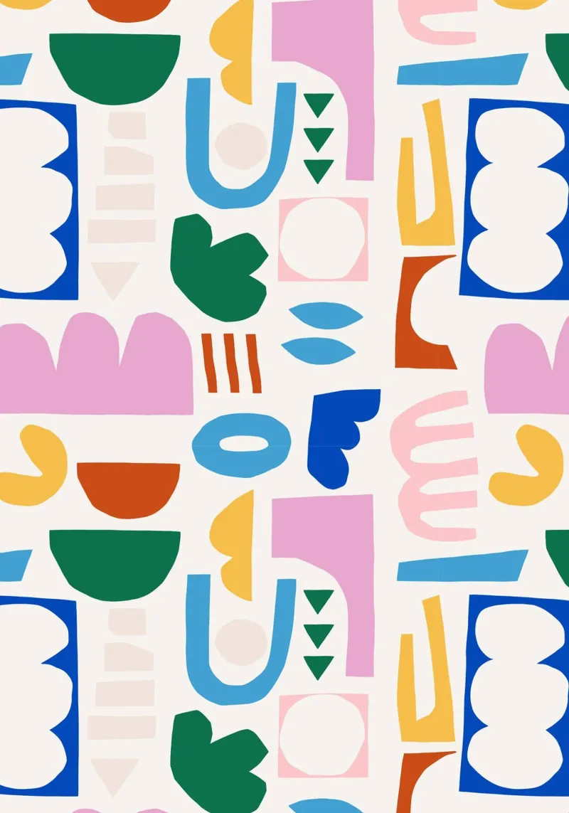 Joyful Mix of Shapes carta hahnemühle da Lisa Jasmin Bauer