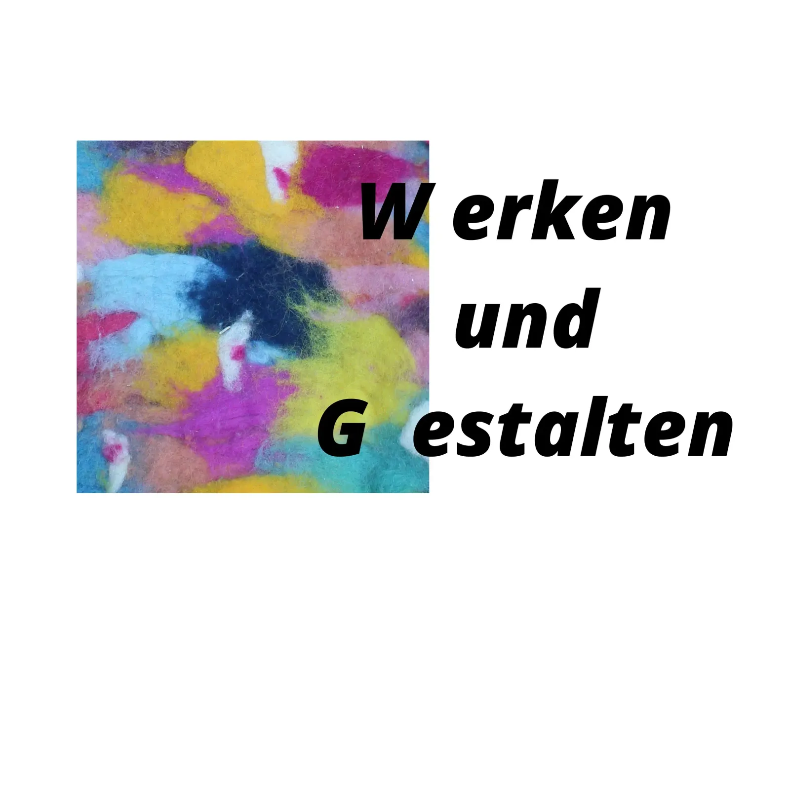 Logo Werken und Gestalten Poster mit Kunststoffrahmen von Kreativernetzt