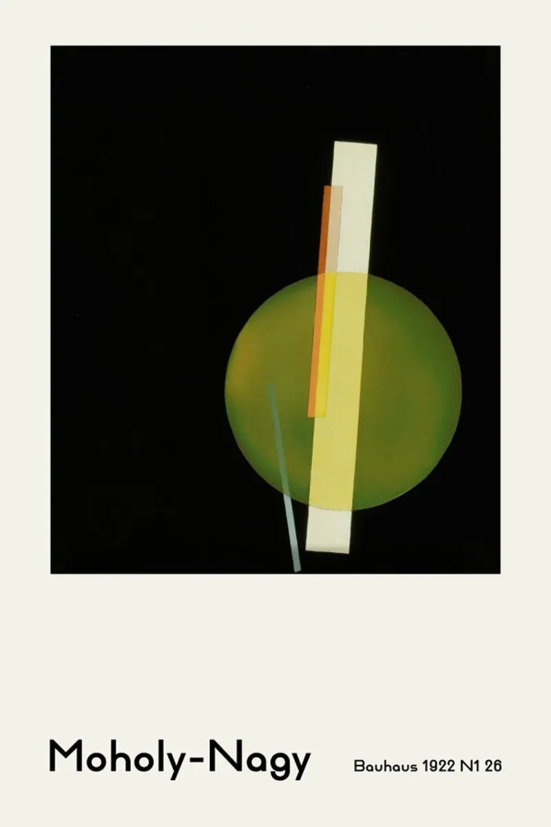 László Moholy-Nagy - Bauhaus 1922 N1 26 pellicola backlit da ARTOTHEK