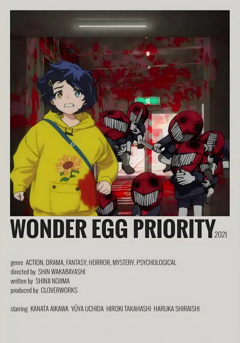 WONDER EGG PRIORITY 2021 pellicola backlit da Totoya