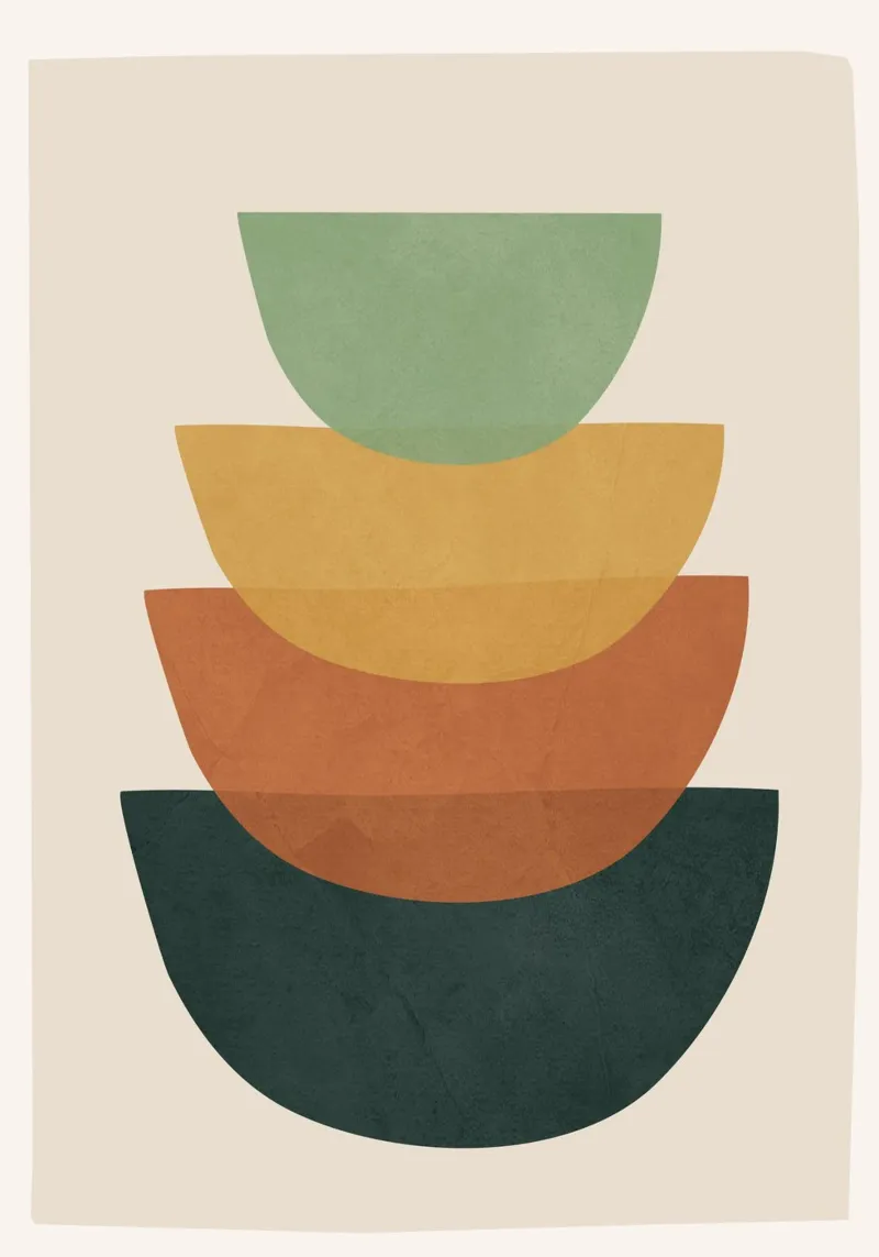 Colorful Abstract Shapes 1 pellicola backlit da cityart