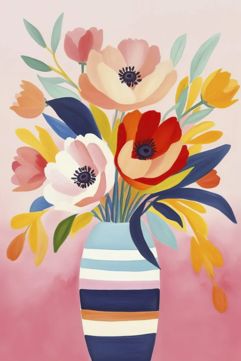 Bouquet di fiori Petali di giugno plexiglass da Andrea Haase Modern Home
