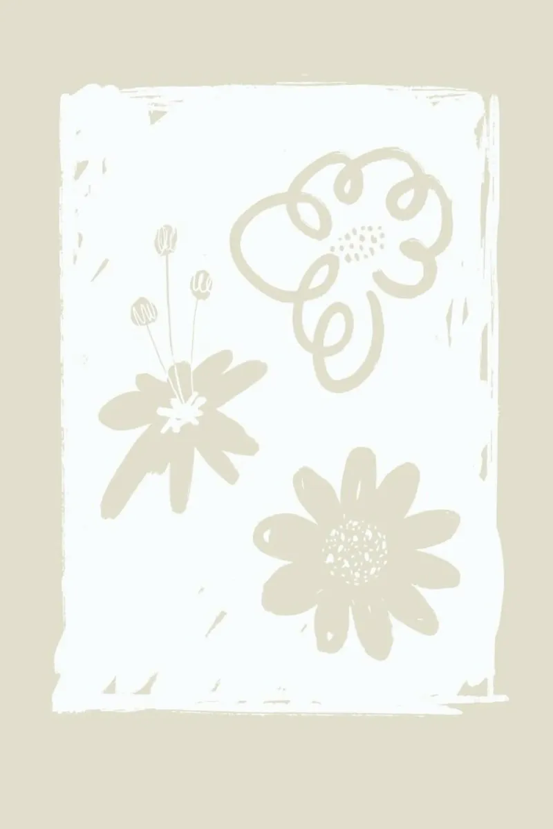 Wildflowers White forex plate by Graphite