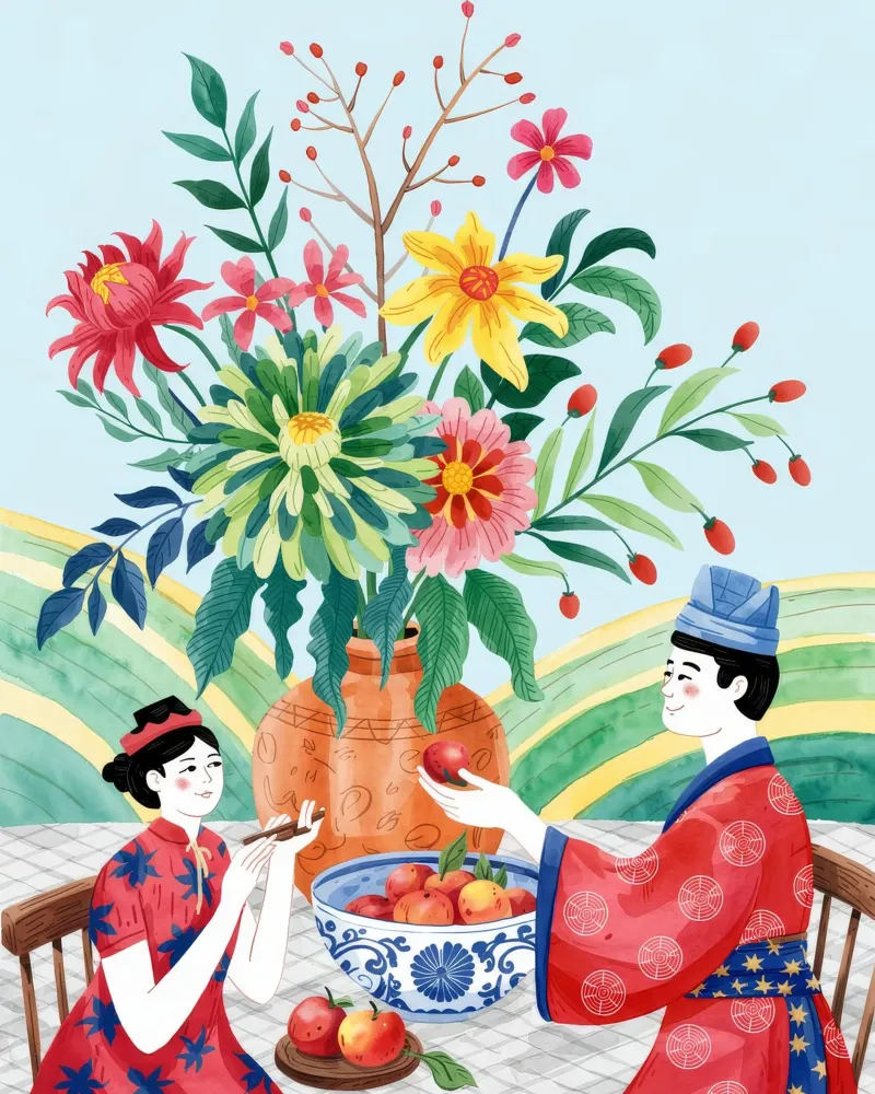 Una gioiosa festa di famiglia poster da Murni Strokes