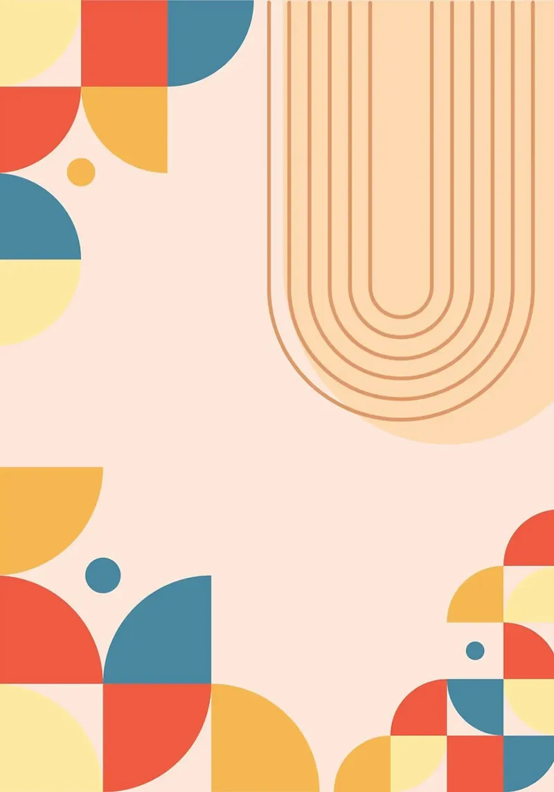 Abstract Pattern Colorful canvas by Purrfect Whiskers Art