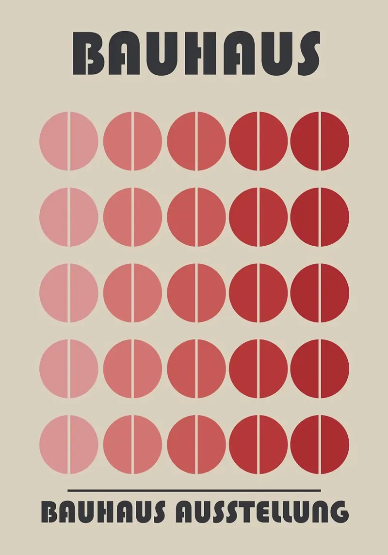 Poster della mostra Bauhaus poster da Charles A Boudreau