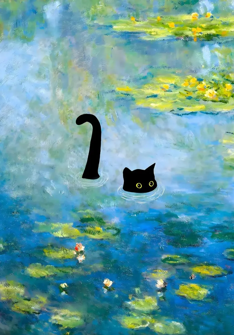 Gatto Monet pellicola backlit da Margaret Marie Ostrout