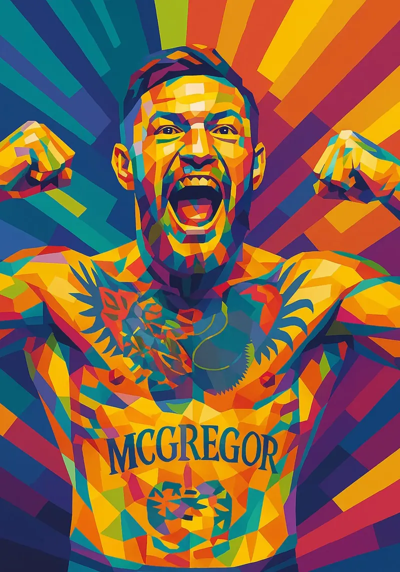 Conor McGregor pellicola backlit da HopeStudio