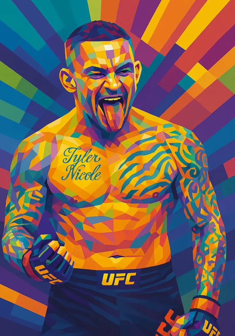 Dustin Poirier pellicola backlit da HopeStudio
