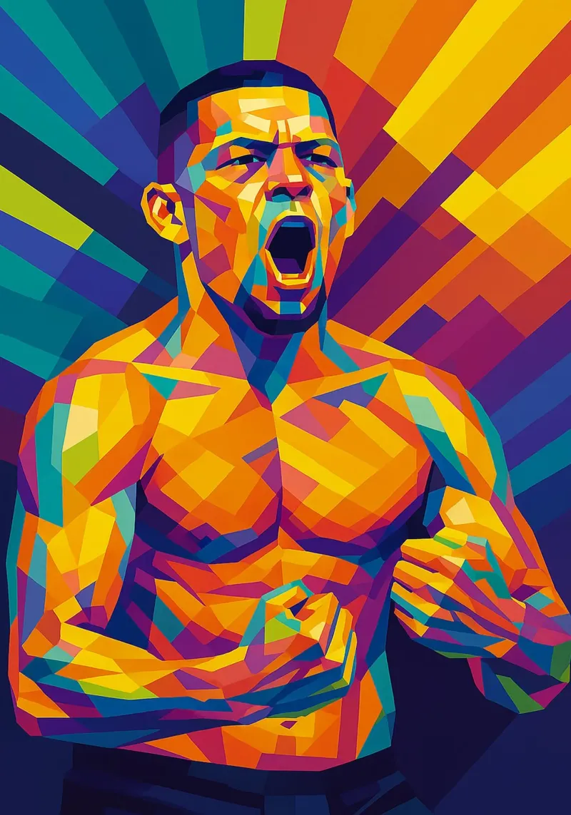 Nate Diaz carta hahnemühle da HopeStudio