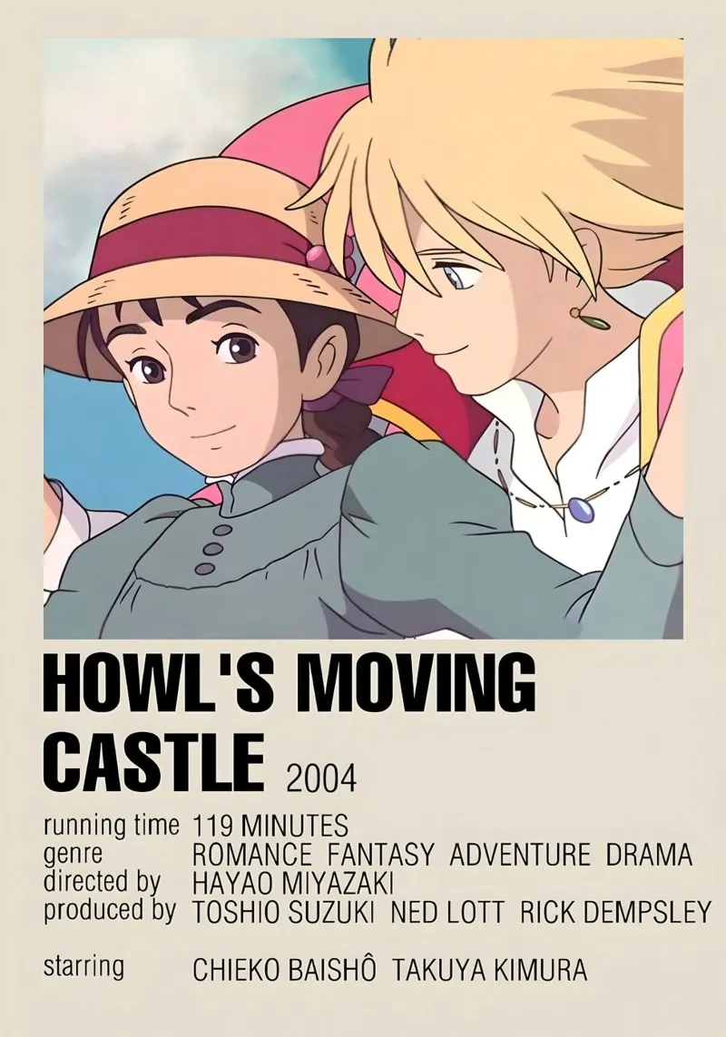 HOWL'S MOVING CASTLE  2004 pellicola backlit da Totoya