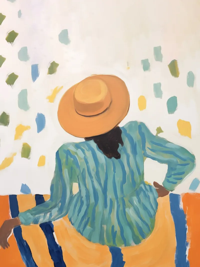 La Dolce Vita, abstracte moderne vrouwenkunst, zomerdruk poster van DolceVita