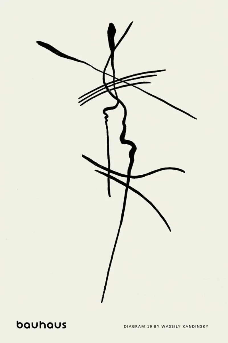 Kandinsky - Diagram 19 pellicola backlit da Vintage by JUNIQE