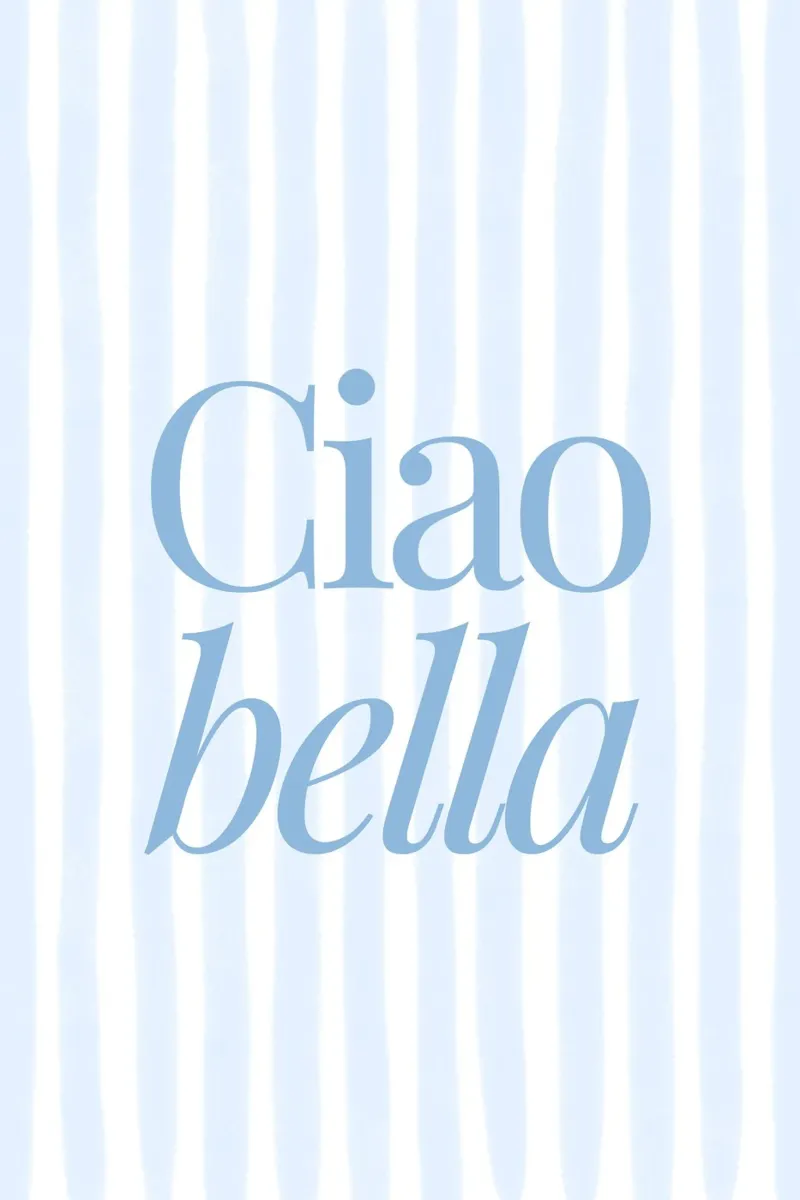 Ciao Bella Print, Reisposter, Zomerkunst canvas van DolceVita