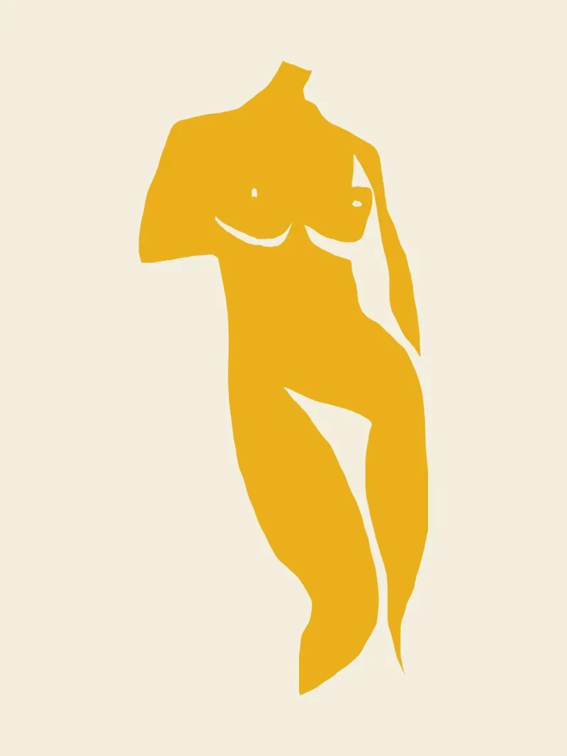 The yellow muse 03 canvas by Little Dean