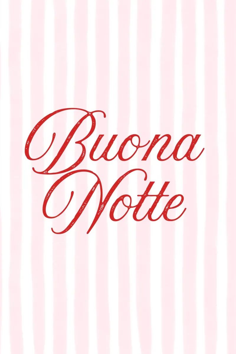 Buona Notte, Italy Quote, Travel Print poster da DolceVita
