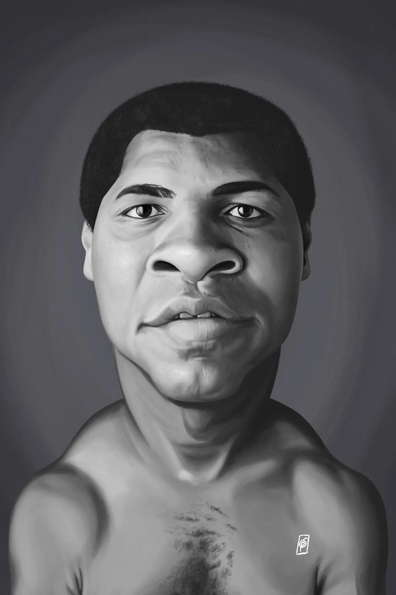 Muhammad Ali Poster von Rob Art | Illustration