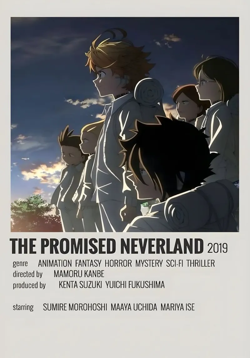 THE PROMISED NEVERLAND 2019 poster con telaio in plastica da Totoya