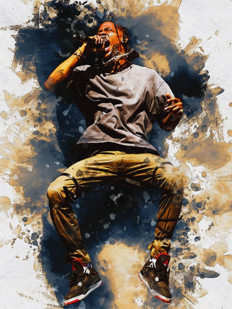 Smudge von Travis Scott springen Poster von Gunawan Rb