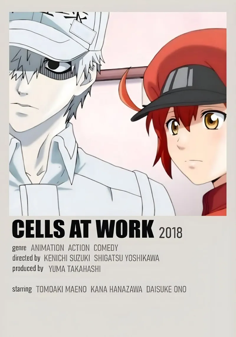 CELLS AT WORK 2018 tela con Cornice a cassetta da Totoya