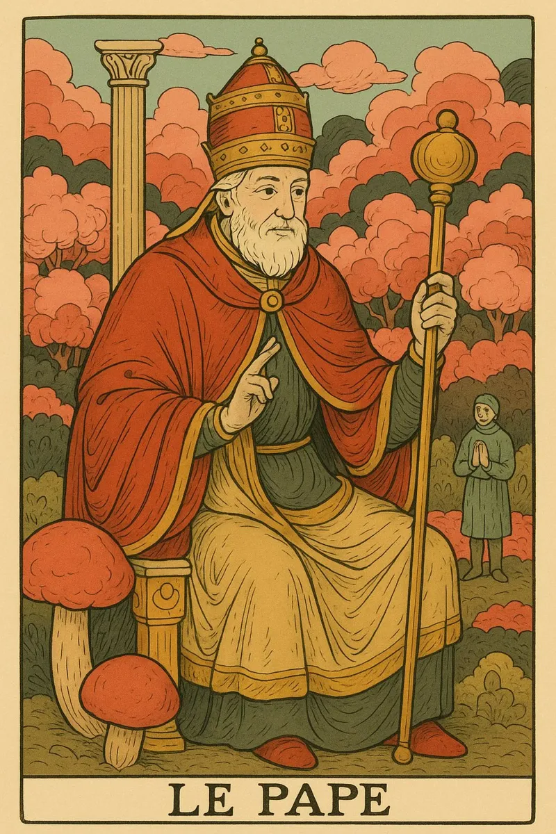 Le Pape Poster mit Holzrahmen von MysticPixel
