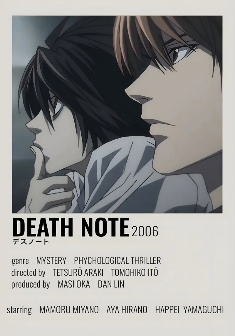 DEATH NOTE 2006 plexiglass da Totoya
