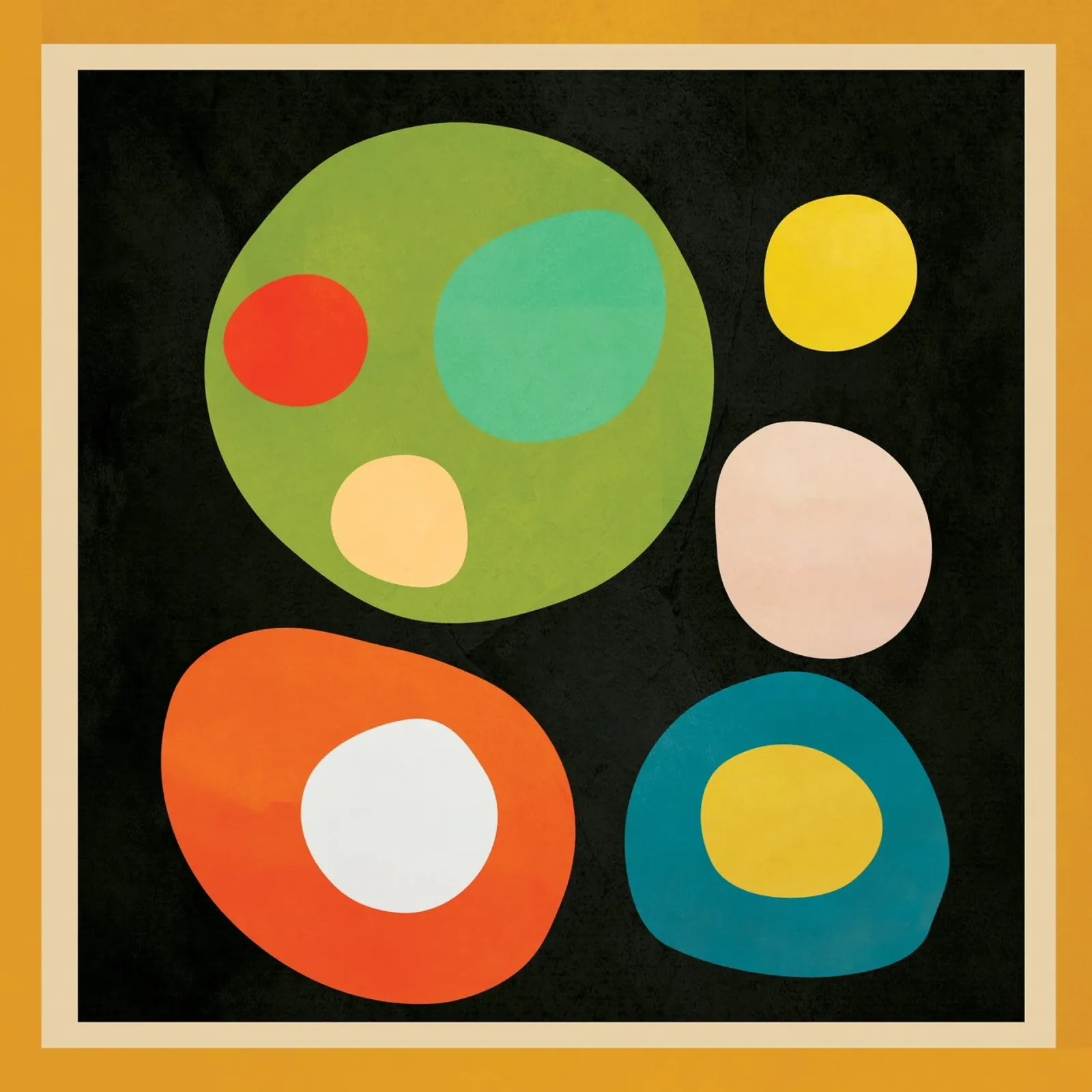 Mid-Century Abstract Balance carta hahnemühle da cityart