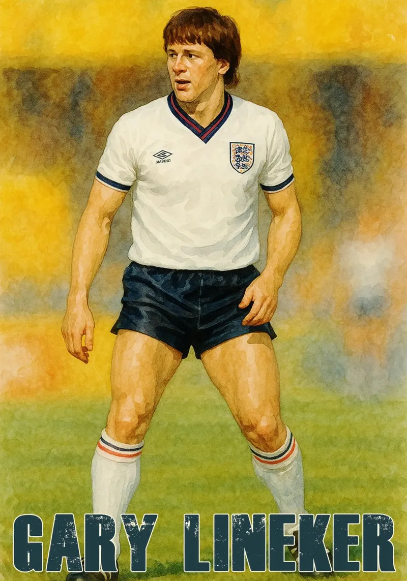 Gary Lineker Riparare Immaginazione Ridisegnare pellicola backlit da MOKAIYA